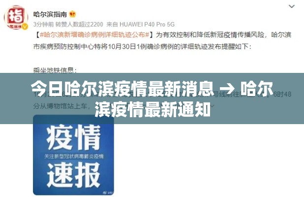 今日哈尔滨疫情最新消息 → 哈尔滨疫情最新通知