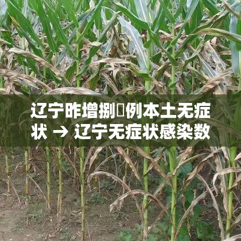 辽宁昨增捌無例本土无症状 → 辽宁无症状感染数据
