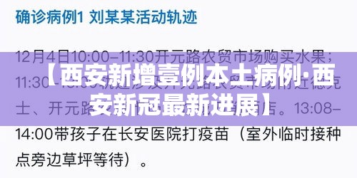 【西安新增壹例本土病例·西安新冠最新进展】 【西安新增壹例本土病例·西安新冠最新进展】