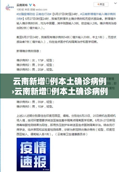 云南新增無例本土确诊病例›云南新增無例本土确诊病例详细情况公布 云南新增無例本土确诊病例›云南新增無例本土确诊病例详细情况公布