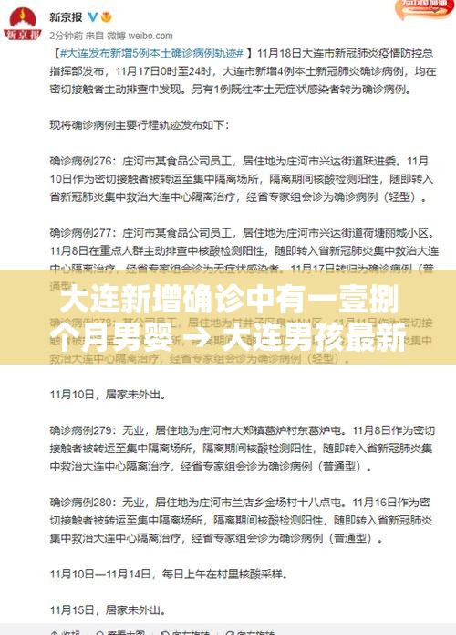 大连新增确诊中有一壹捌个月男婴 → 大连男孩最新消息 大连新增确诊中有一壹捌个月男婴 → 大连男孩最新消息